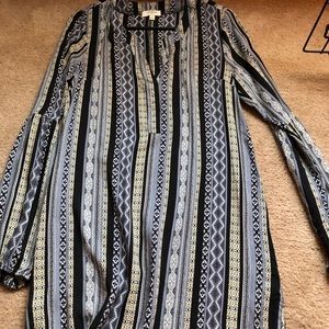 women’s long sleeve boho dress